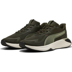 PUMA PWR Hybrid TR Unisex Sportschoenen - Dark Olive-Lux Army-Glowing Red-Warm White