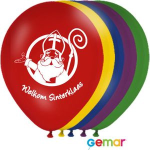 Ballonnen Welkom Sinterklaas Assortiment (Helium)