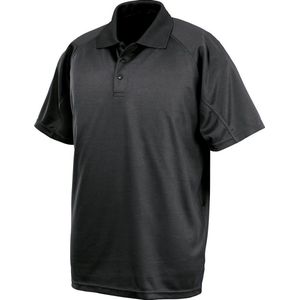 Spiro Unisex Volwassenen Impact Performance Aircool Polo Shirt (Zwart)