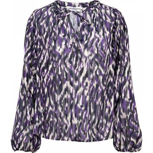 AISHA RANDOM IKAT PU-Purple (Multi) - S