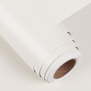 Effen Wit Zelfklevend Vinyl Behang voor Kasten en Meubels - 40cm x 2m