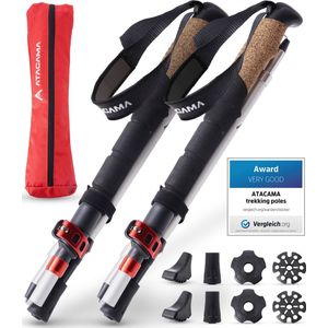 Lot de 2 bâtons de marche pour femme - Bâtons de randonnée pliables de 36,8 cm pour randonnée