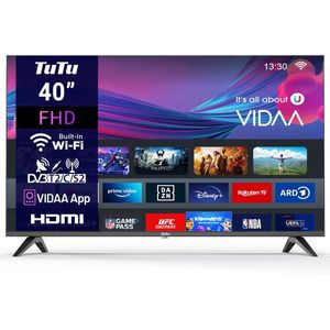 TUTU VIDAA TV - 40 Inch - Full HD - Triple Tuner - HDMI x3 - USB x2 - TUV40FQ1