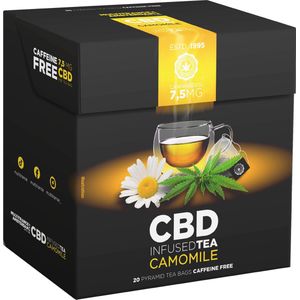 3 x CBD Camomile Thee - Box of 20 Pyramid Teabags (7.5mg)