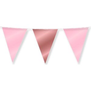 Party Flags foil - Pink and rose gold