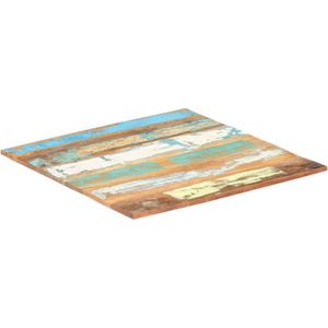 vidaXL - Tafelblad - vierkant - 15-16 - mm - 80x80 - cm - massief - gerecycled - hout