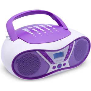 Draagbare CD-speler met FM-radio en USB-poort - Slechts 6 W stereogeluid, ergonomisch ontwerp