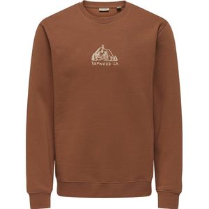Only & Sons - Onsconnor Simple Life - Herensweater - Bruin - Regular Fit