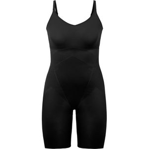 Spanx Thinstincts 2.0 - Closed-Bust Mid-Thigh Bodysuit - Kleur Zwart - Maat XL