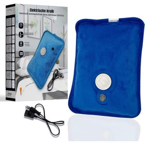 SCH® Elektrische kruik - Kruik - Kruik elektrische - Blauw- 24 cm x 18 cm x 6 cm