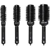 Max Pro - Ceramic Brushes Set - Fohnborstel Set - 4-delig - Hittebestendig