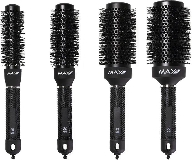 Max Pro - Ceramic Brushes Set - Fohnborstel Set - 4-delig - Hittebestendig