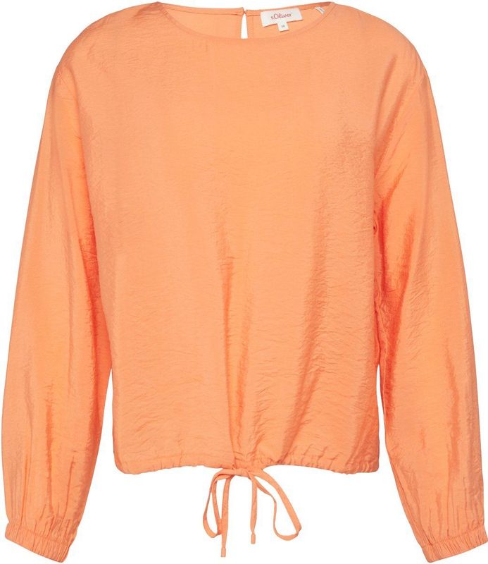 Blouse - Effen - Blouseshirt - Lange Mouw - Losse Pasvorm