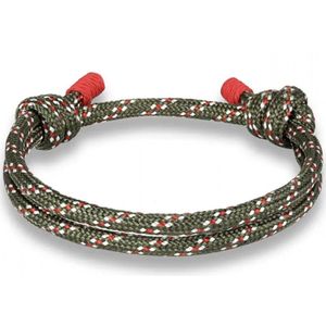 Verstelbare armband- groen- oranje - Charme Bijoux