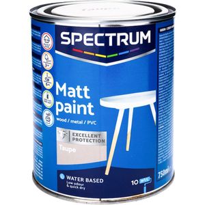 Verf mat Taupe - Metaal / PVC - 750 ml - Verven - Meubel - matt paint