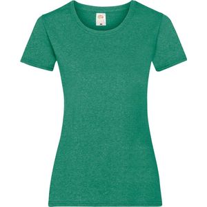 Fruit Of The Loom Heren Valueweight T-shirt met korte mouwen (Retro Heather Groen)