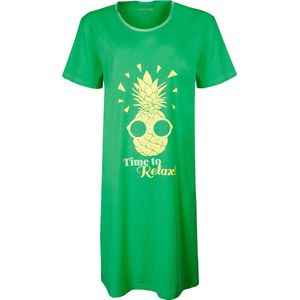 Temptation Dames Nachthemd - Bigshirt - Groen - Maat M