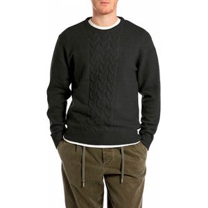 Replay Uk4871.000.g23894 Trui Zwart L Man,Vrouw