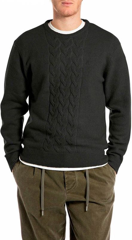 Replay Uk4871.000.g23894 Trui Zwart L Man,Vrouw