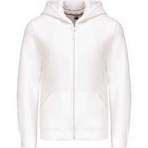 Kariban Kinder hooded sweater met rits K455 - White - 6/8 Y (6/8 ans)