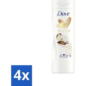 Dove Body Love Bodylotion - Pampering Care - Vanille & Sheabutter - 400 ml - Voordeelverpakking - 4 stuks