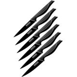 Nirosta - Black Edition - Schilmessenset - Zwart - 6-delig - 24 cm