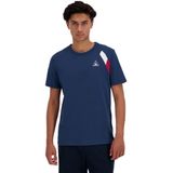 Le Coq Sportif Tri N°1 T-shirt Met Korte Mouwen Blauw L Man