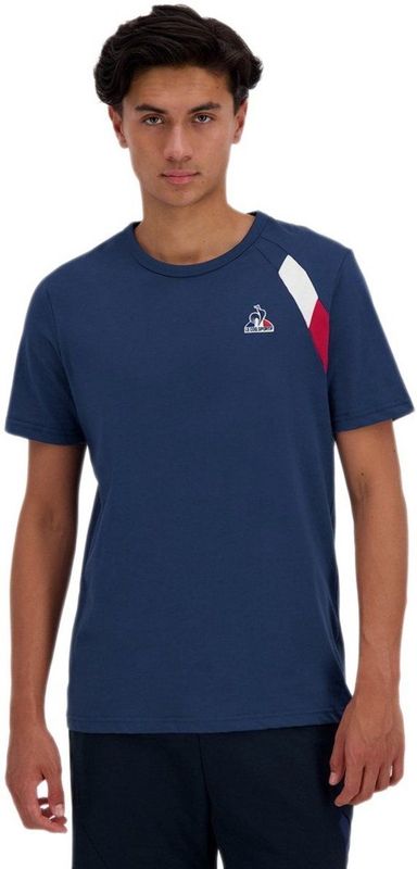 Le Coq Sportif Tri N°1 T-shirt Met Korte Mouwen Blauw L Man