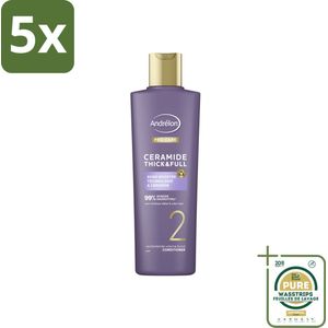 5 x Andrélon – Conditioner – Pro Care Ceramide Thick & Full – 250 ml - Grootverpakking - Haarverdikking - Haarversterking - Ceramide - Bond Booster - Haaruitval