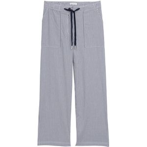 Tom Tailor Seersucker culotte broek met trekkoord