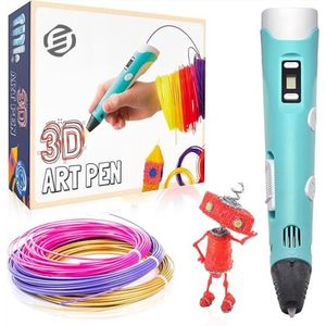 Equivera 3D Pen - 3D Starterspen - 3D Pen Starterspakket - Knutselen en Tekenen - 3D Printen - Incl. Vullingen en Filament - Kinderen en Volwassenen