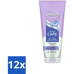 Andrélon – Shampoo Scrub – Anti Roos – 200 ml - Voordeelverpakking - 12 stuks
