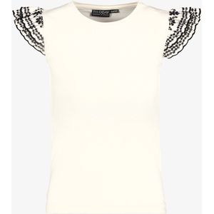 TwoDay meisjes top met vlindermouwtjes wit - Maat 134/140