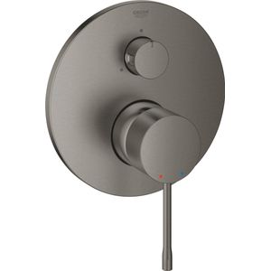 GROHE Essence inbouw douchekraan - Opbouwdeel - 3 uitgangen - Geborsteld hard graphite (mat antraciet)