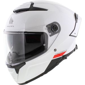 MT Thunder 4 SV Integraal helm solid glans wit XXL - Motorhelm Scooterhelm