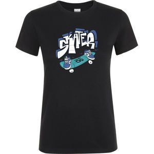 Klere-Zooi - Skater - Dames T-Shirt - 4XL