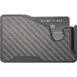 Fantom Wallet - X 8-13 cards carbon fiber wallet - unisex (!!Let op accessoires los bij te bestellen!!)