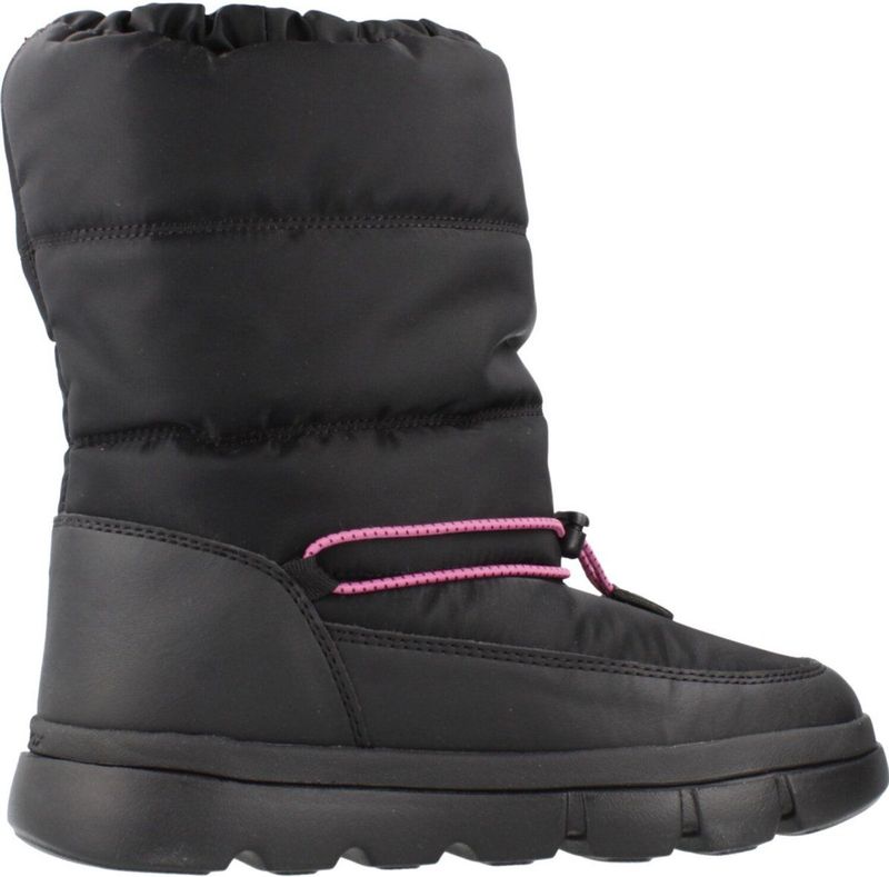 Geox J Willaboom Girl B A, sneeuwschoen voor meisjes en meisjes, zwart, fuchsia, 24 EU