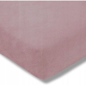 Estella Velours Hoeslaken 150x200cm - Zacht Roze