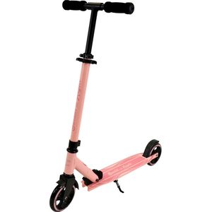 Bandits & Angels Kinderstep Aluminium Streetracer Retro Roze vanaf 4 jaar voor Meisjes - Step voor Kinderen - Inklapbaar - Verstelbaar Stuur - Stepje met Voetrem