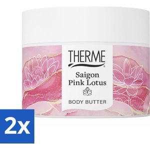 Therme - Saigon Pink Lotus - Bodybutter - Hydraterend - Verzorgend - 225gr - Voordeelverpakking - 2 stuks