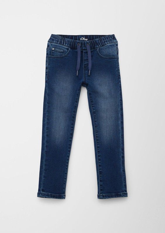 Jeans - Blauw - Joggstyle - Elastische Band - Steekzakken