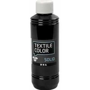Textielverf - Zwart - Solid - Dekkend - Textile Color - Creotime - 2 x 250ml