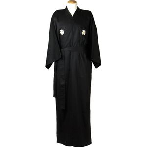 DongDong - Originele Japanse kimono - Katoen - Crest motief - XL