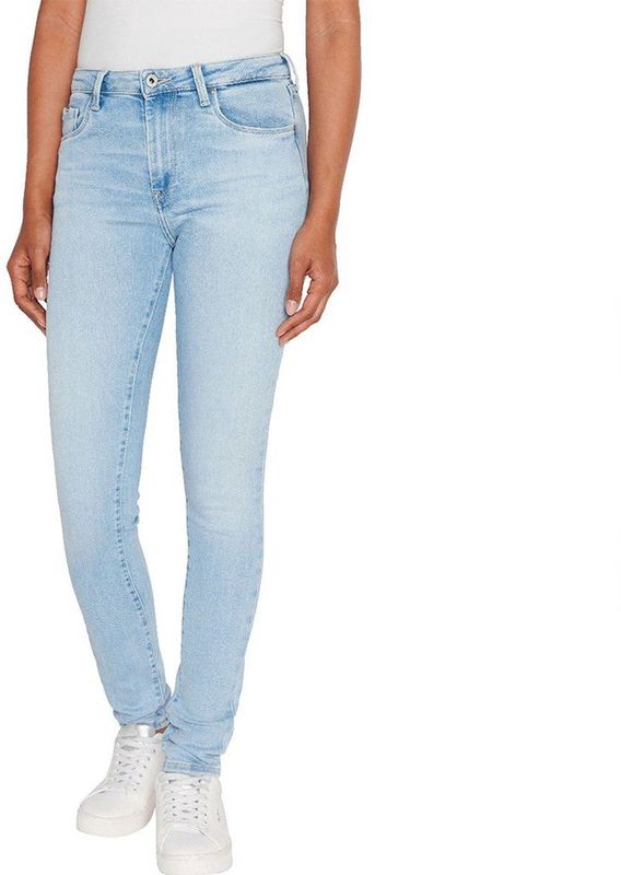Pepe Jeans Dames Skinny Jeans Hw, Blauw (Denim-PF3), 27W / 30L, Blauw (Denim-pf3), 27W / 30L