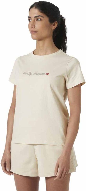 Helly Hansen - Core Graphic 2.0 - T-shirt - Beige - Korte Mouwen