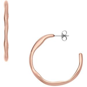 Skagen - SKJ1874791 Oorbellen - Roségoudkleurig - RVS Hoepels 35mm