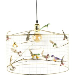 Hanglamp met vogeltjes-Goud-Landelijk-Woonkamer-Slaapkamer-Hal-Kantoor-Ø50 cm.