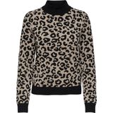 Only - LIBI - Gebreide Pullover - Luipaardprint - Regular Fit