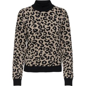 Only - LIBI - Gebreide Pullover - Luipaardprint - Regular Fit